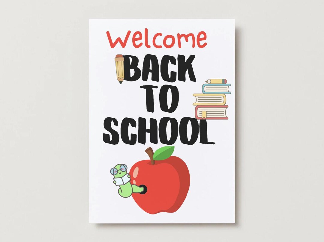 Welcome Back Teacher Card: First Day of School Printable (PDF ...