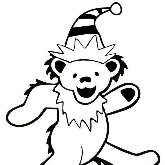 Grateful Dead Bears Coloring Pages Sketch Coloring Page