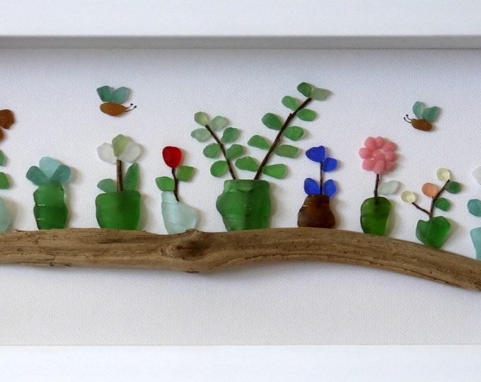 Sea Glass Art Decor Wall Hangingoutdoor Sea Glass - Etsy