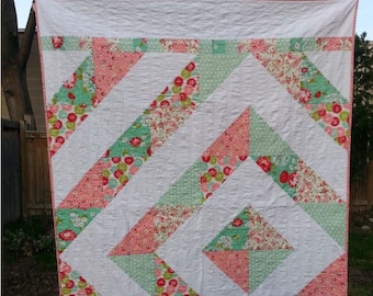 Strawberry Swing - Quilt Pattern - Throw Size Quilt