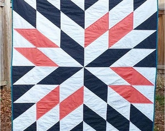 Sterne gucken - Quiltmuster - 3 Größen (Überwurf, Single/Twin & Queen) - 3 für 1!