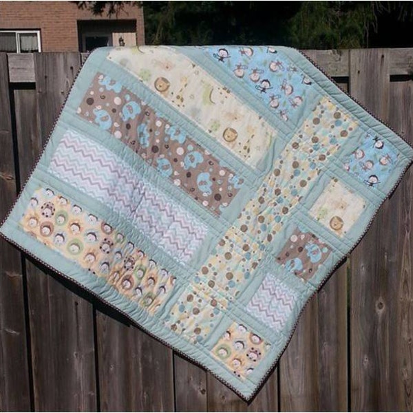 Noah's Ark - Baby Quilt Pattern - Easy Beginner Quilt Pattern