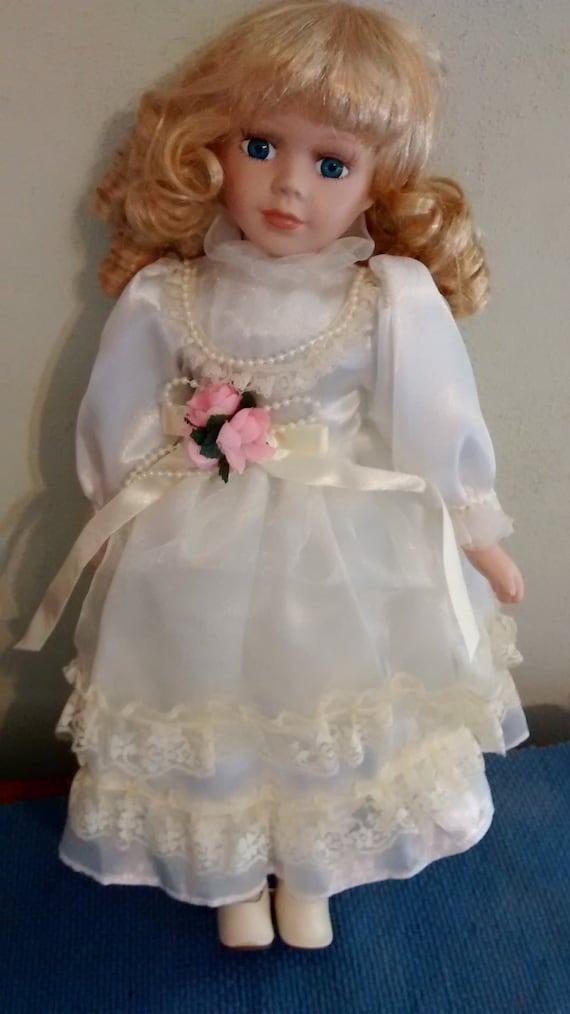 white porcelain doll