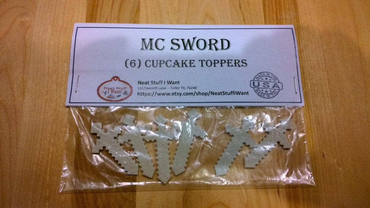 PLA Plastic Game Cupcake Picks