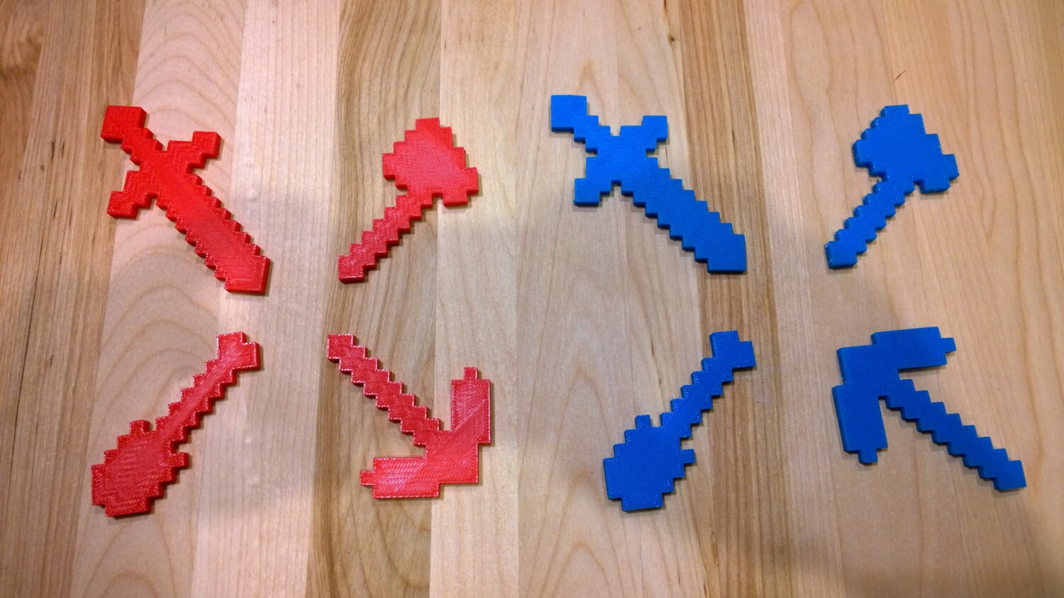 Minecraft Gaming Tools Cake Toppers