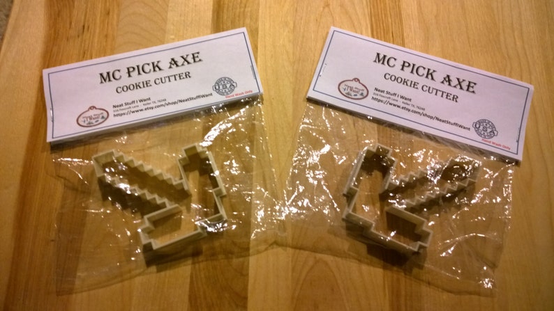 Minecraft Inspired MC P-Axe Cookie Cutter image 2