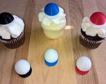 Baseball Cap CupCake Toppers