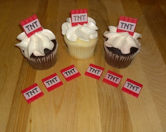 Miner Inspired MC Dynamite CupCake Toppers