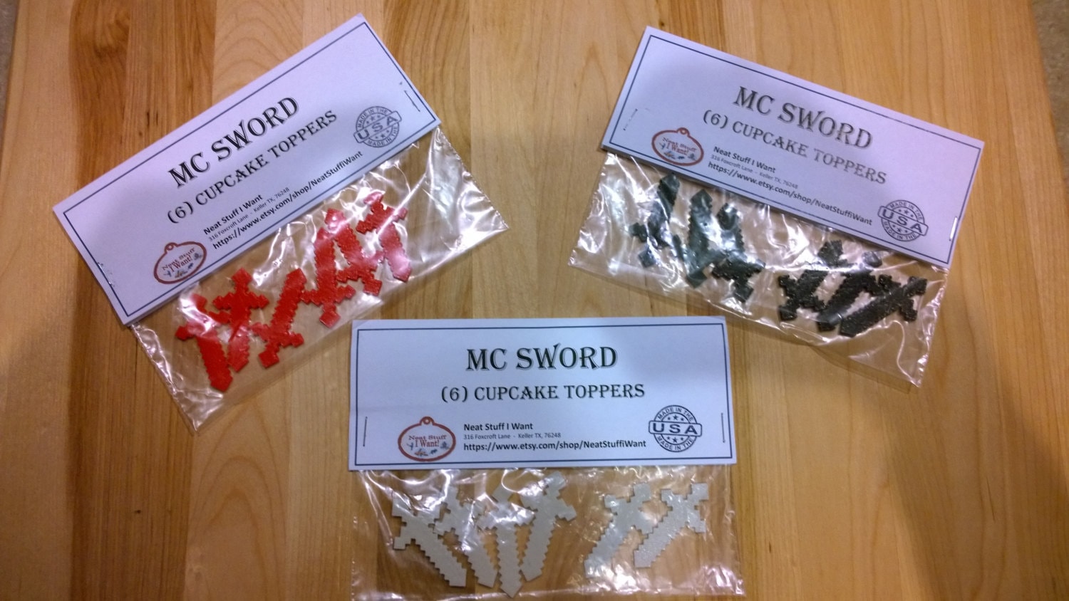 PLA Plastic Game Cupcake Picks