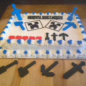 Miner Inspired MC Tools - Cake Toppers
