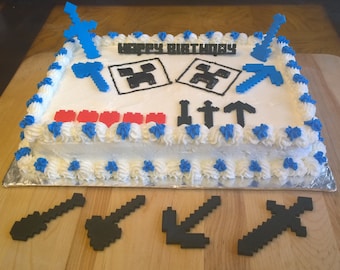 Miner Inspired MC Tools - Cake Toppers