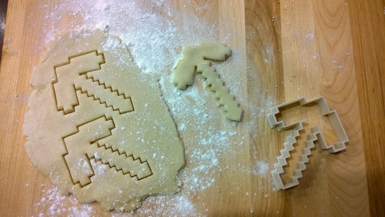 Minecraft Geïnspireerde MC P-Axe Cookie Cutter afbeelding 1