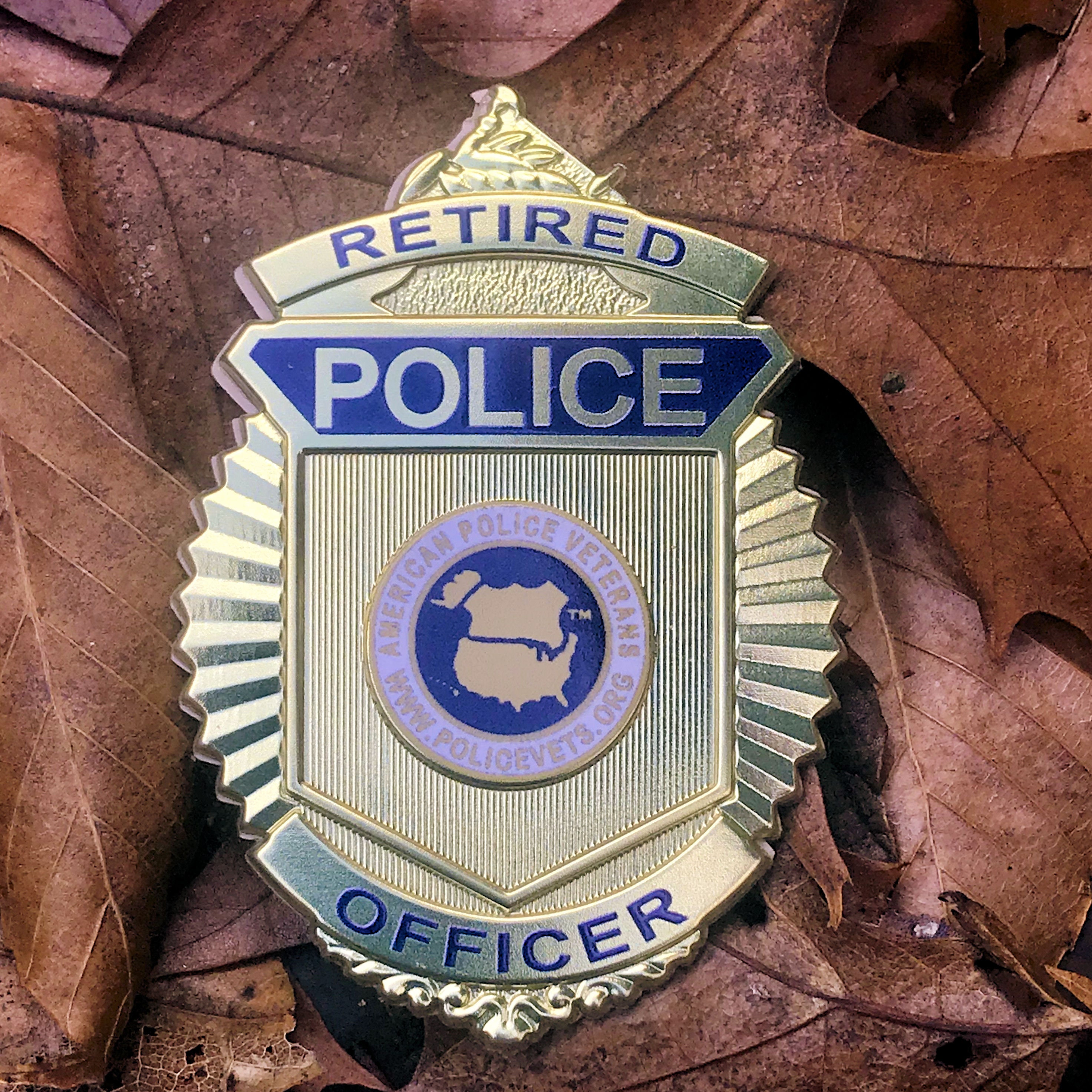 Flexbadge Retired Police Officer Badge With American Police Etsy