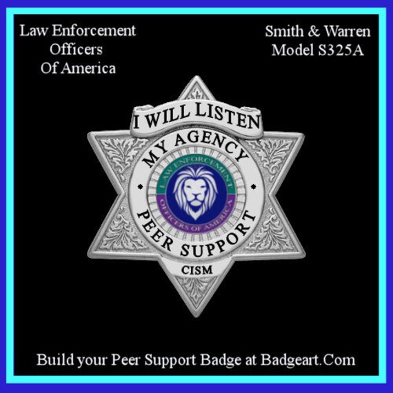 Custom Mental Health Wellness Awareness Badge for Police Etsy