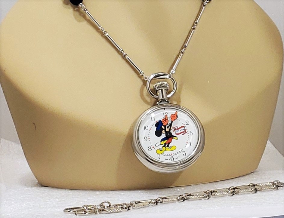 Lorus mickey mouse pocket watch best sale