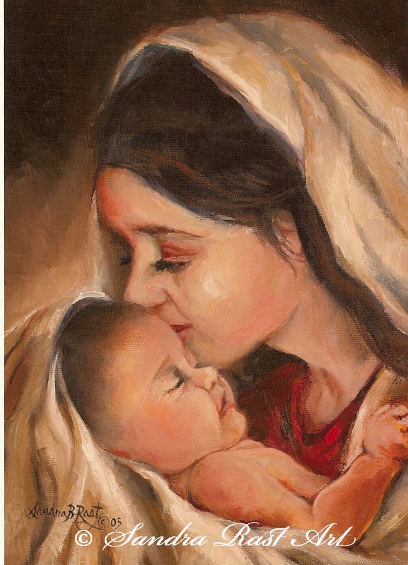 Blessed Of God Mother Mary and Baby Jesus Etsy