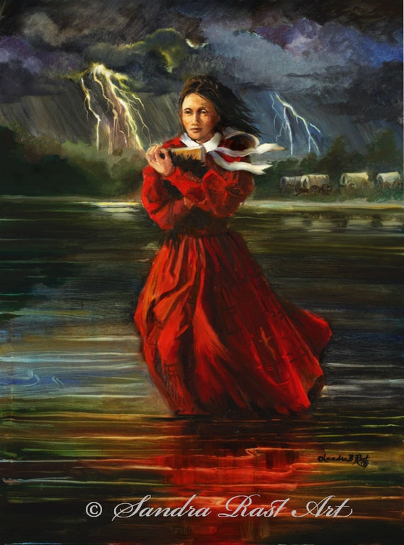 snow lady with the red dress on Lady with the Red Dress