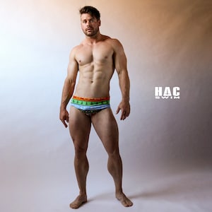 Heren badpak Vintage Cut zwembroek in lelijke kersttrui print Heren badpak Vintage Cut grappige badmode zomer strandkleding shorts