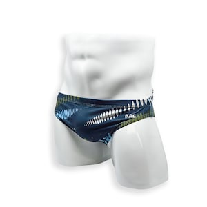 Herenzwempak 2 inch zijzwembroek in maanlichtprint voor zwemmen, esthetische bodybuilding poseren of herenpoledans