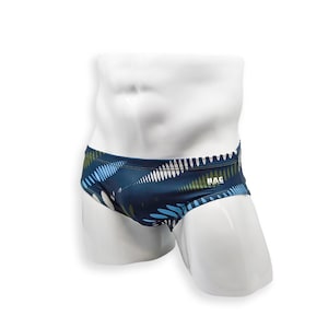 Herenzwempak Basic zwembroek in maanlichtprint voor zwemmen, esthetische bodybuilding poseren of herenpoledans