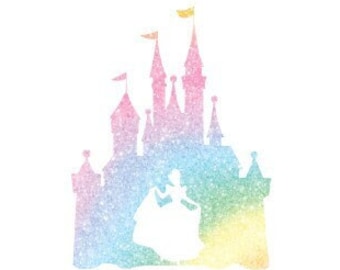 Cinderella castle sublimation HTV for vacation shirts