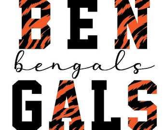 Bengals file for shirt .png .svg