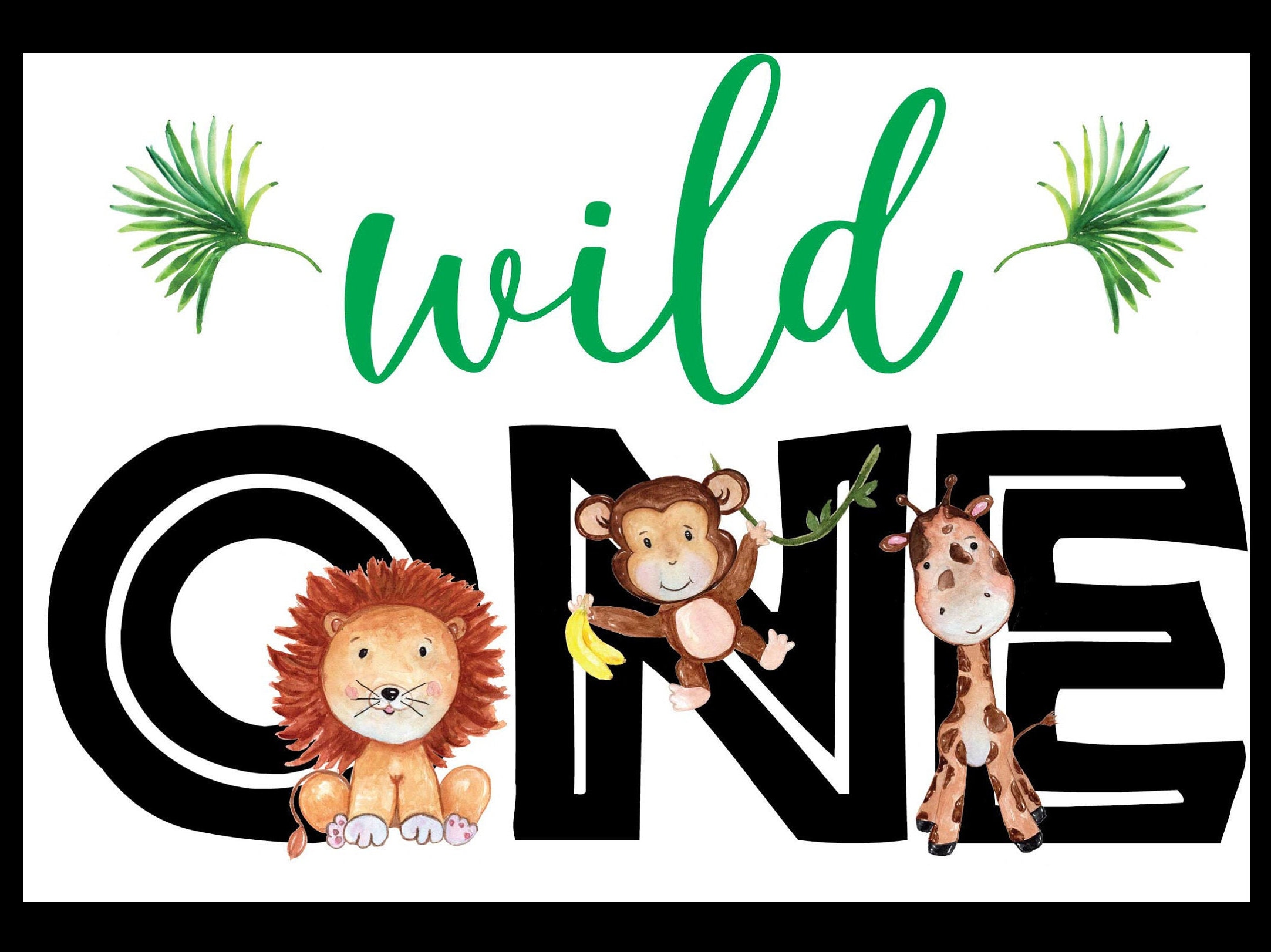 Wild One Birthday Png Instant Dowload for Vinyl Transfer Etsy