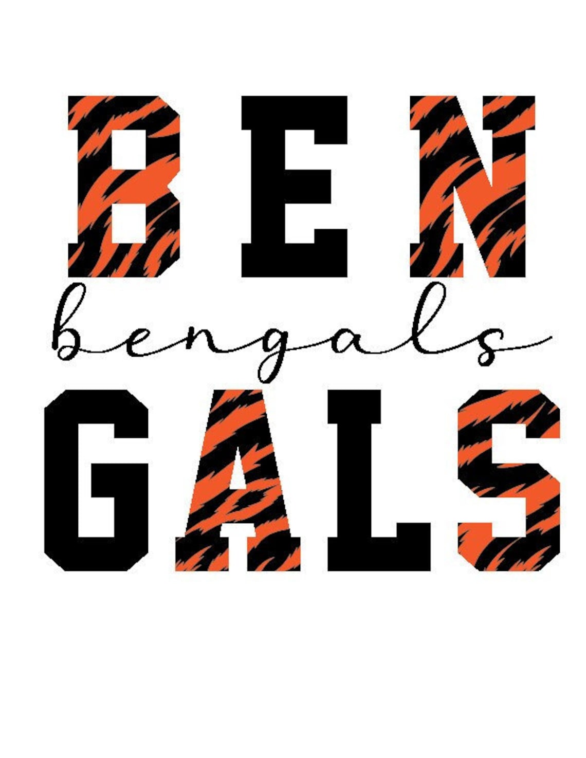 Bengals File for Shirt .png .svg Etsy