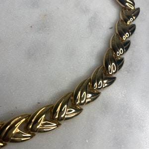 Krementa Chain LInk Necklace gold tone thick chunky necklace