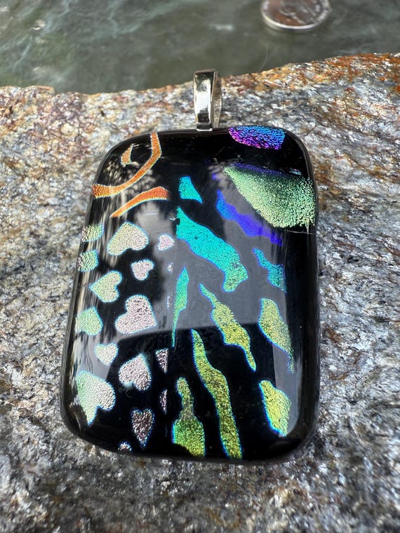 Dichroic Fused Glass Pendant