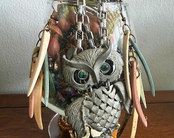 Jewelry Jar Boho Free Spirit Hippie Jewelry Earthy Jewelry Jar Mystery Jewelry