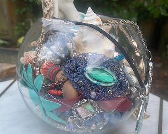 Sieradenpot Zeemeermin Oceaan Zee Sieraden Oceaan Vissenkompot Mystery Jewelry