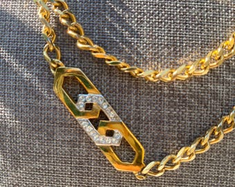 Vintage Thick Goldtone Givency Chain necklace