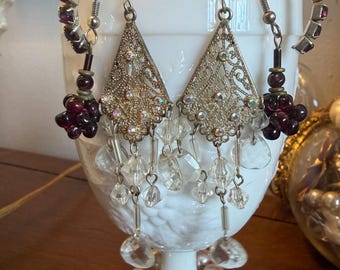 Mystery Jewelry Jar White Goblet Wine Glass with Mystery Jewelry  Jar Vintage - Mod