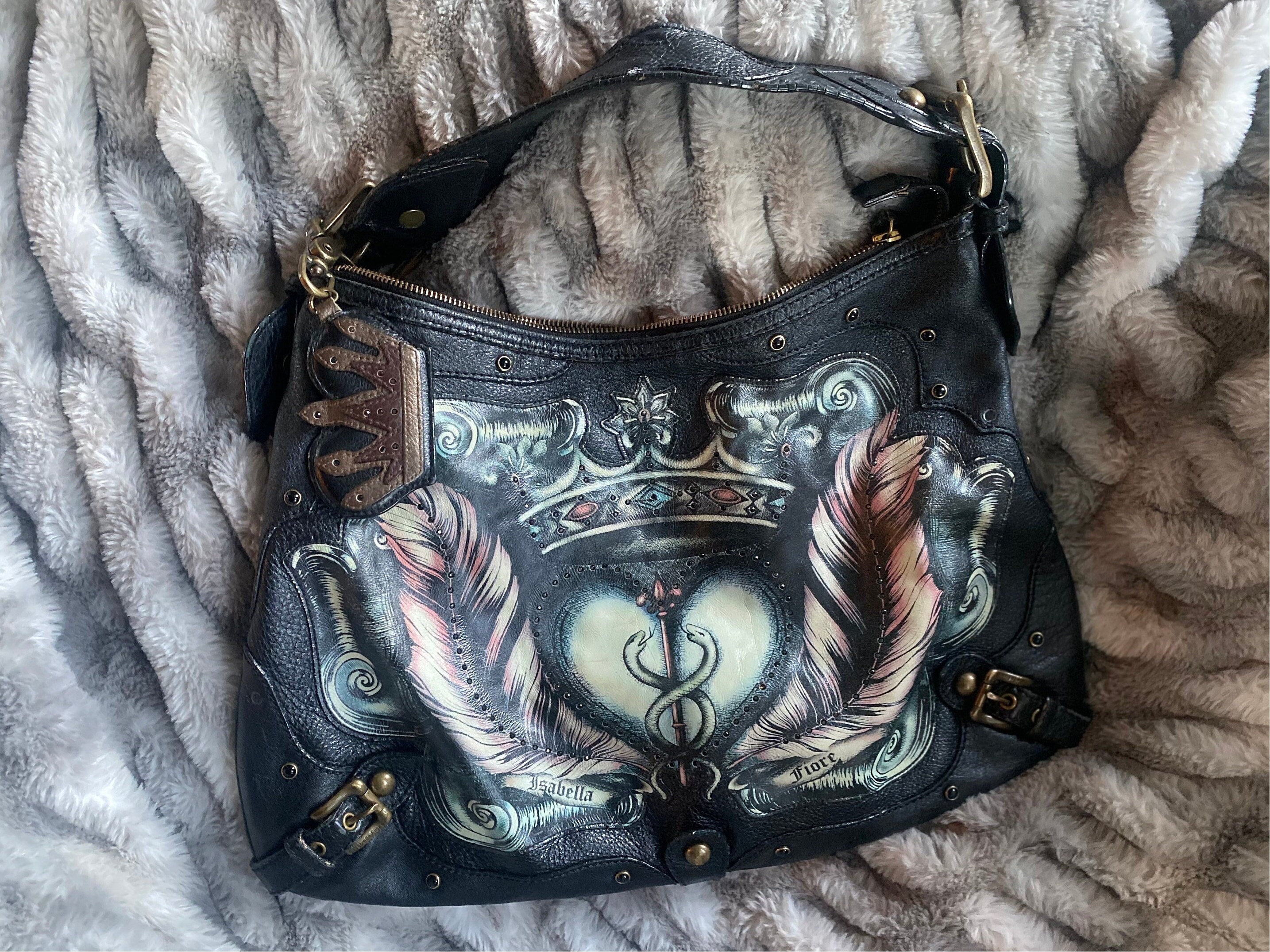 Isabella adams python tote backpack cheap