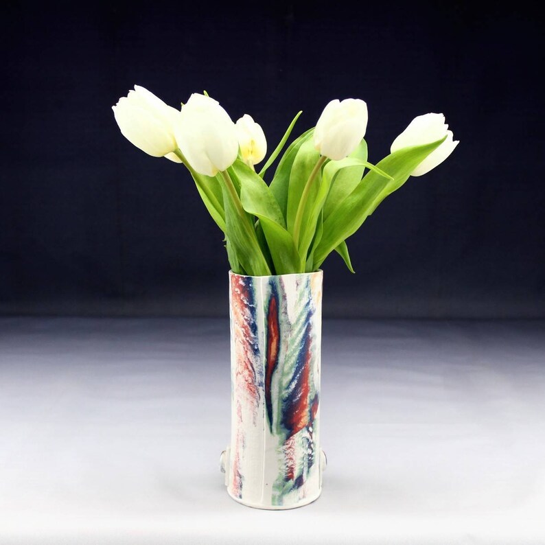 Ceramic Abstract Art Vessel. Studio Pottery Collectable 9th Etsy UK