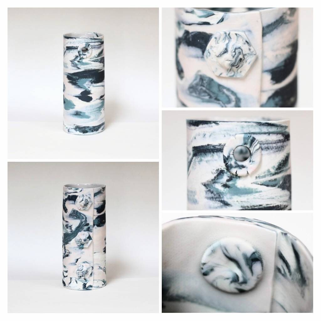 Ceramic Abstract Art Vessel. Studio Pottery Collectable 9th Etsy UK