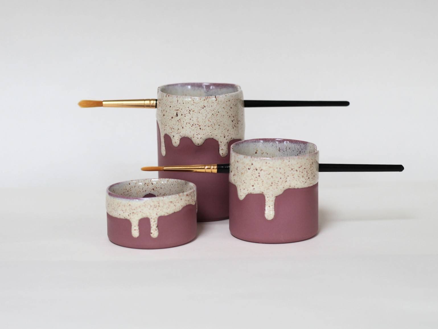 Ceramic Paint Brush Holder Set Gifts for Artists or 9th Etsy 日本