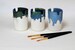 Ceramic Paintbrush Holder, Gifts for Artists or 9th Pottery Anniversary Gifts. Various colours available. 