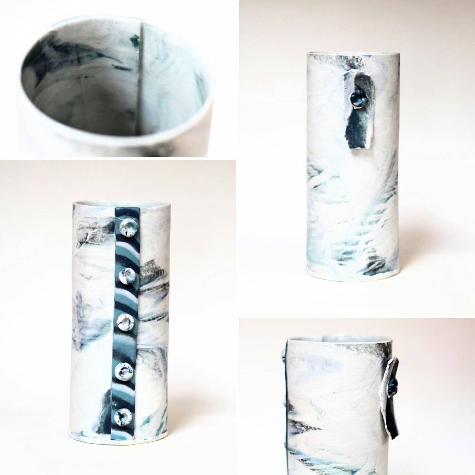 Ceramic Abstract Art Vessel. Studio Pottery Collectable 9th Etsy UK