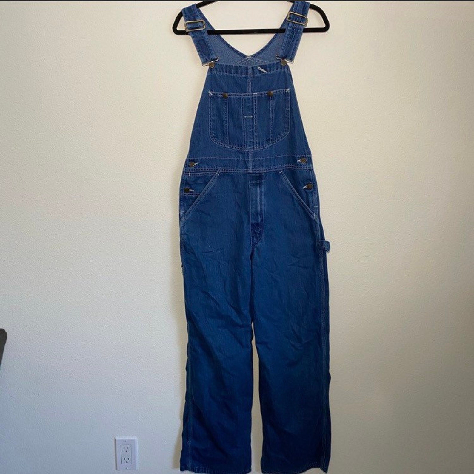 Rare vintage Overalls Womens Vintage Full-Length Denim | Etsy