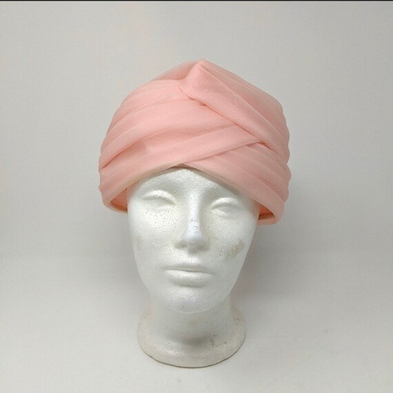 Vtg Lilli of California Turban; 60’s 70’s Chiffon