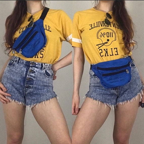 90’s Crossbody Fanny pack belt bag; “Vail ,Co.” Vi