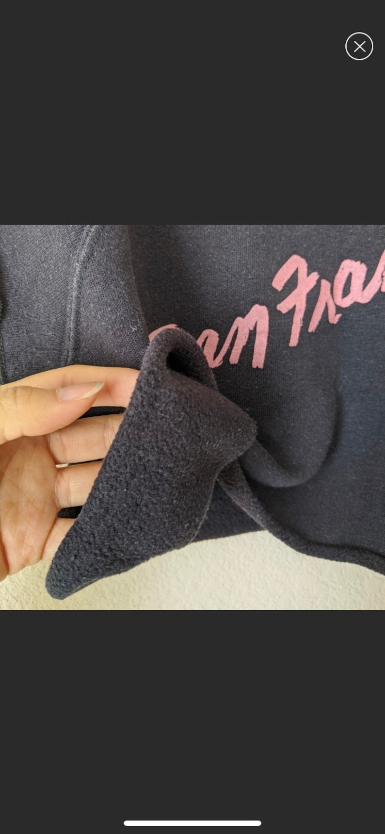 Vintage reworked\u2019San Francisco cropped top size small