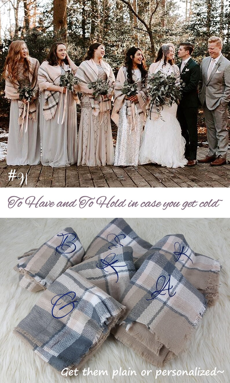 fall wedding wrap Blanket scarf bridesmaid monogrammed bridesmaid wrap Bridesmaid gift bridesmaid shawl bridal throw bachelorette gift