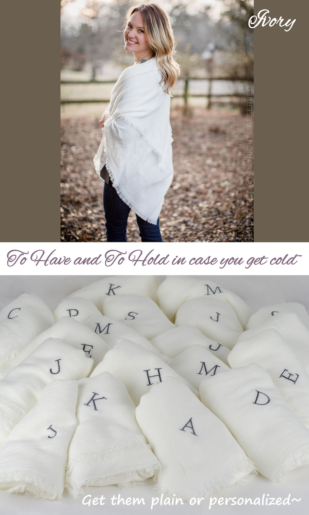bridesmaid shawl fall