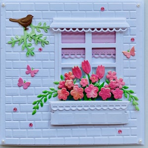 Carte 3D pour toutes les occasions, Carte de luxe faite main, Carte personnalisée, Carte d'anniversaire unique, Carte de fête des mères fabriquée à la main, Carte de fantaisie
