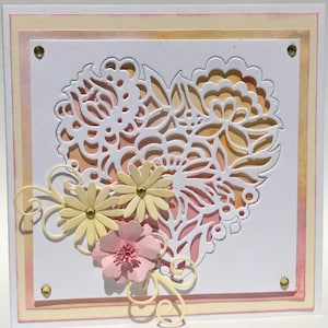 Carte faite main 3D pour toutes les occasions, Carte de fête des mères fabriquée à la main, Carte d'anniversaire unique, Carte de remerciement spéciale, Carte personnalisée