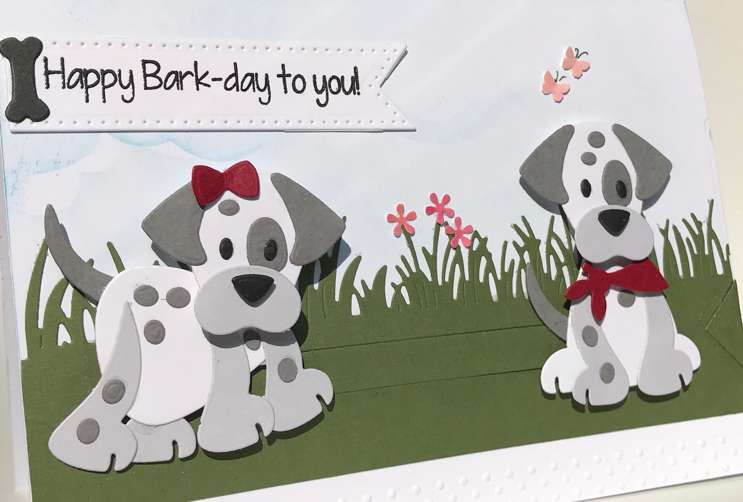 3D Dog Slider Card: Handmade Dalmatian Birthday Card - Etsy