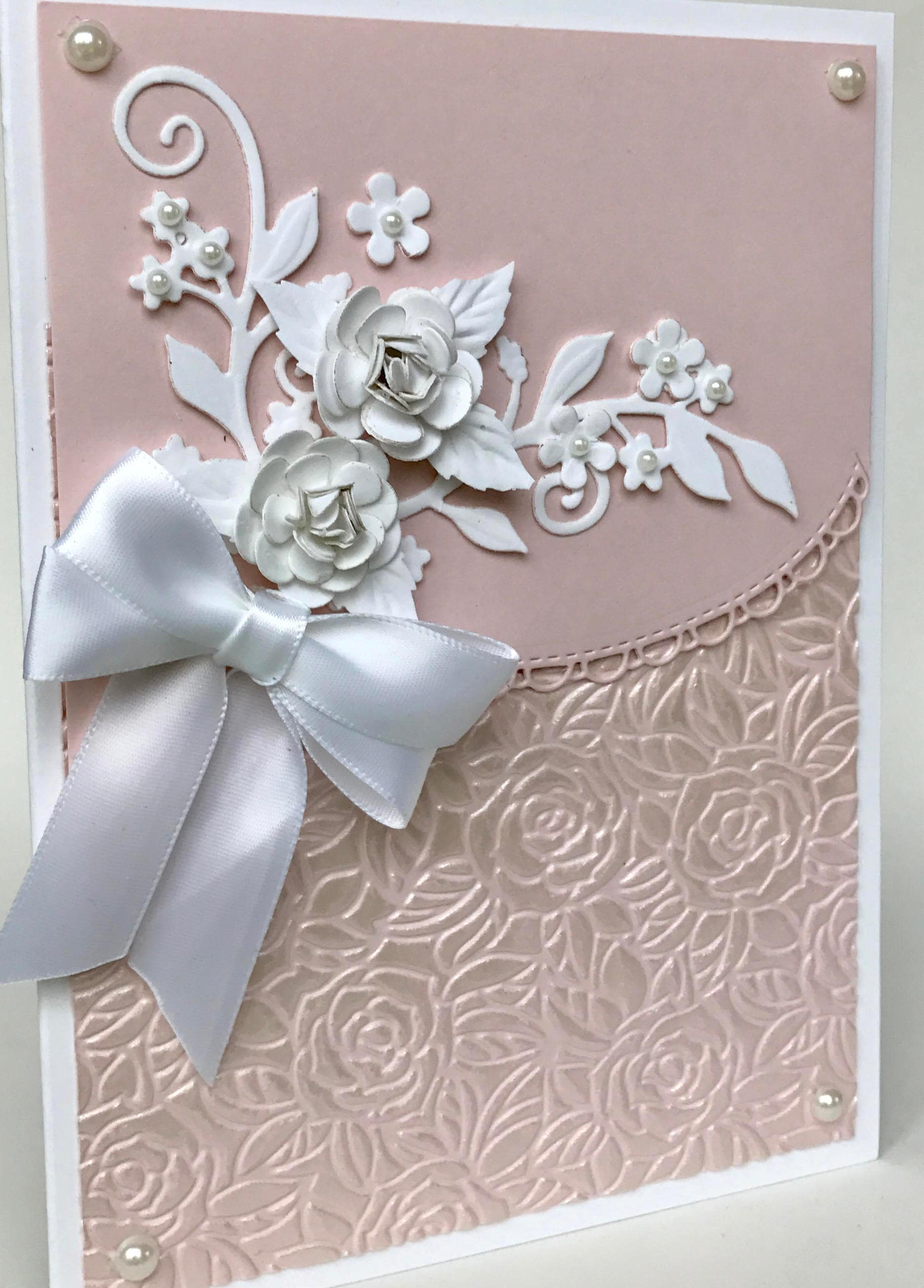 3D Pink Rose Birthday Card Handmade Card Fancy Wedding Card - Etsy